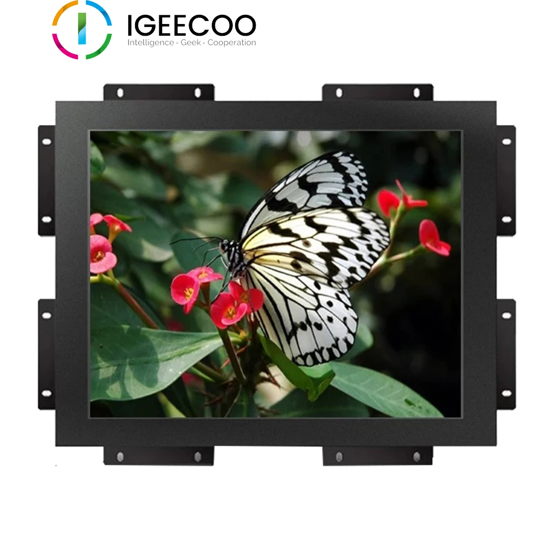 

Metal case 15 inch Touch Screen Monitors 4-wire resistive touch with high quality from IGEECOO