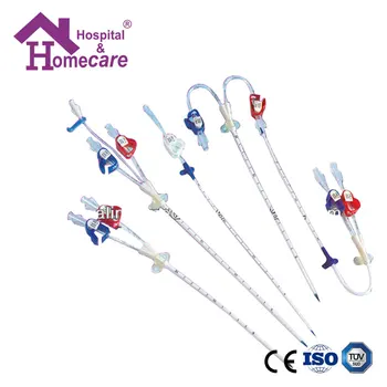 Disposable Single Double Triple Lumen Hemodialysis Dialysis Catheter ...