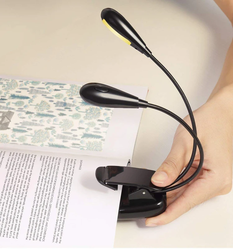 Clip On Rechargeable Led Book Light Reading Light With Eye Protection 3