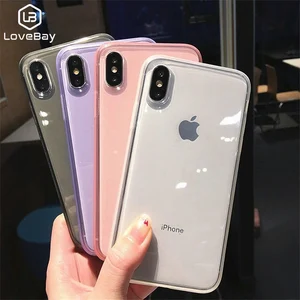 Colourful Transparent Anti Shock Phone Case iPhone