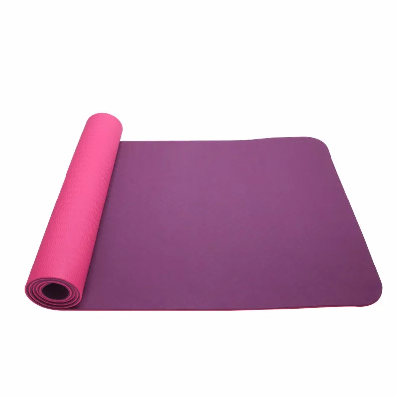 

High quality yoga equipment waterproof private label double side TPE yoga mat, Blue,green,yellow,red,pink,black,gray ,etc