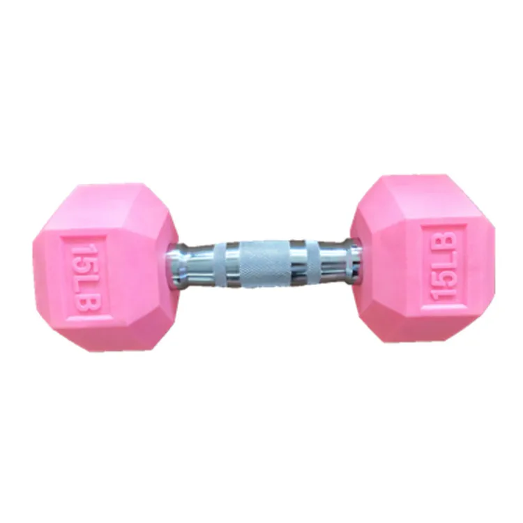 

Pink Injection Moulded Hex Rubber Dumbbells, Pink or as per your requirements