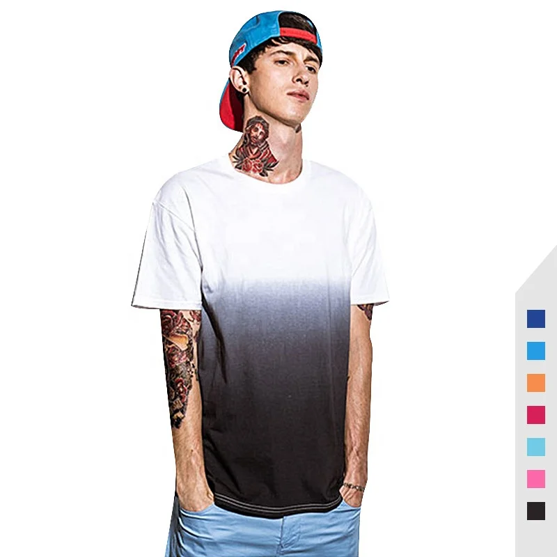 

Low MOQ short sleeve cotton tie dye t-shirt summer streetwear men