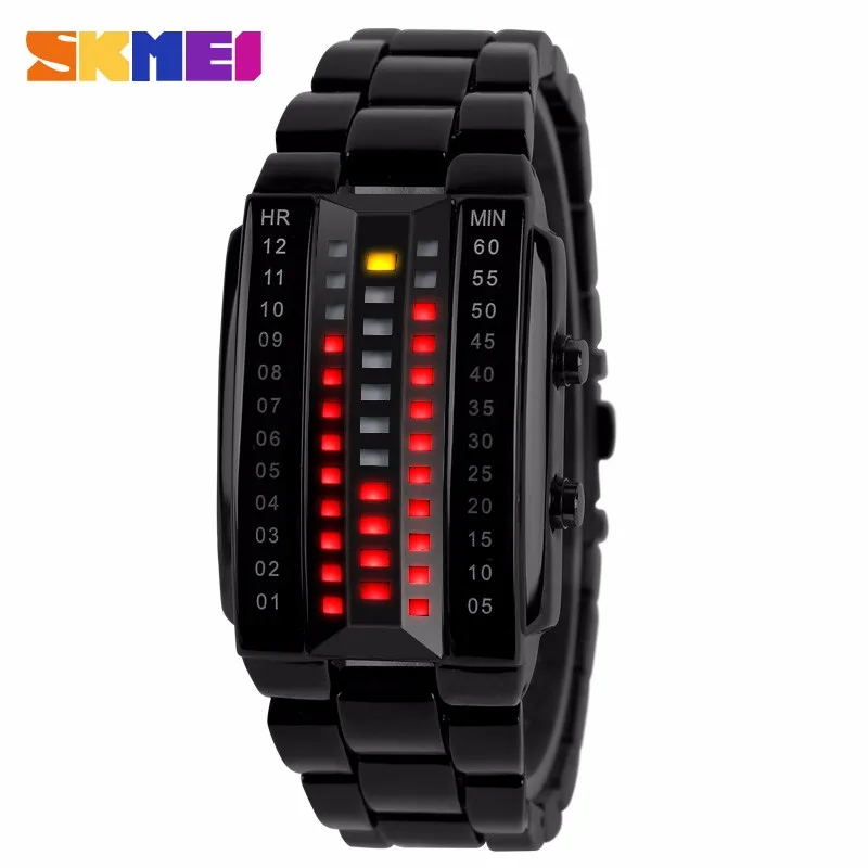 

SKMEI 1013 original luxury brand full steel women casual digital led clock outdoor 30m waterproof dive sports man watch