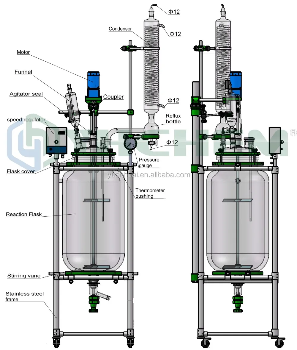 Lab Scale Chemical Reactor System Adibatic Stirred Batch Reactor Buy