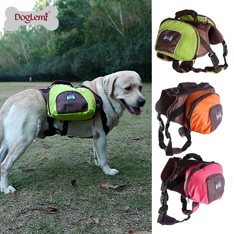 Large Dog Backpack, Outdoor Hound Saddle Bag Dog Pack With Side Pockets For Small Medium Large