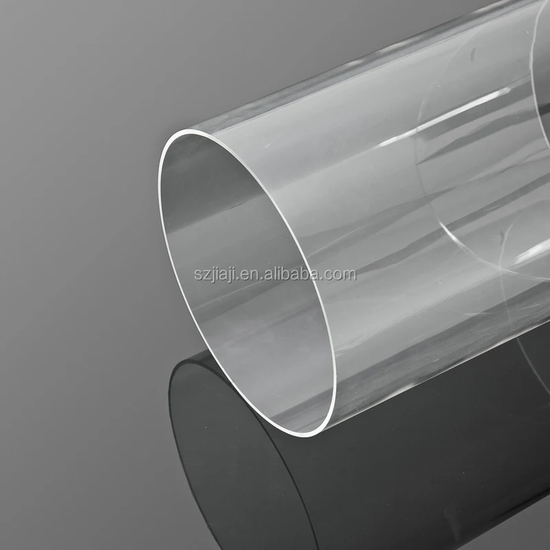 Bon marché cylindre transparent en plastique transparent tube