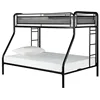 Sturdy Kids Sturdy Twin Over Full Metal Bunk Bed/Durable Steel Frame Bunk Bed For Kids with Stairs