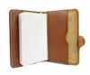 A6 (150x100mm)field notes wallet cover leather custom journal covers personalized debossed logo for european