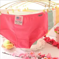 

0.35 USD NK010 Solid candy color girls cotton panties