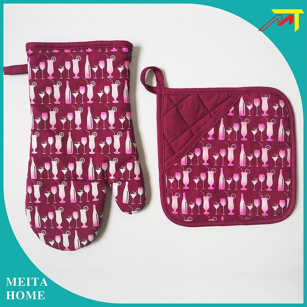 Custom Novelty Silicone Printed Cut Oven Mitt Glove For Kitchen Buy