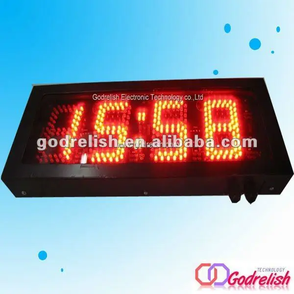 

Plastic outdoor clock digital counter circuit