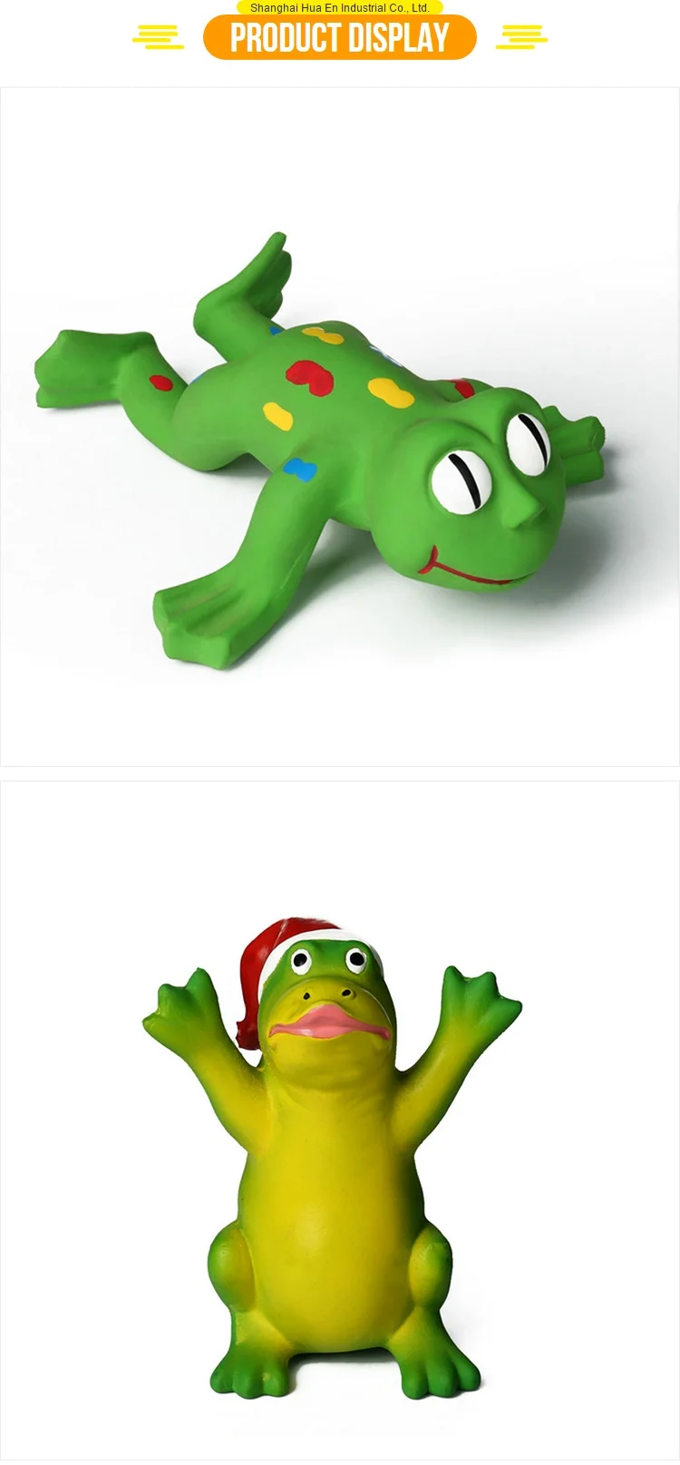 Colorful Elastic Green Frog Latex Squeaky Pet Funny Dog Toy Buy Dog