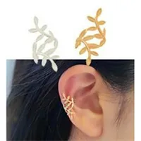 

2019 Yiwu factory direct sales spread of leaf ear clip temperament female Earrings without ear holes Earrings FOR WOMEN