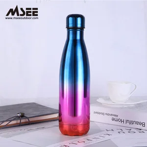 Image of MSEE Gradient color Outdoor product Vacuum cup stainless steel thermos thermal cup