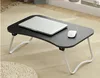 Wood Top Drop Leaf Folding Computer End Side Table Writing Laptop Desk