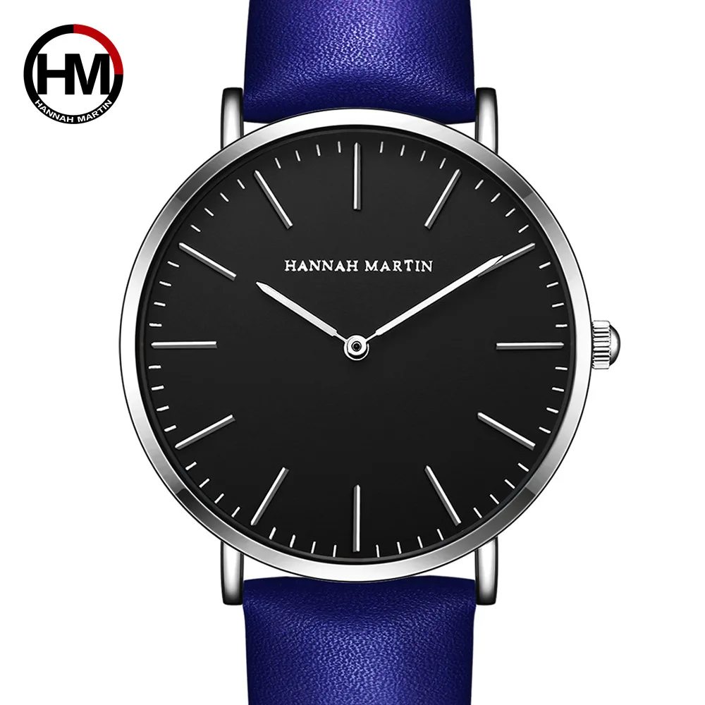 

Top Brand 3ATM Waterproof  Ultra Thin Mens Leather Watch with Japan movement