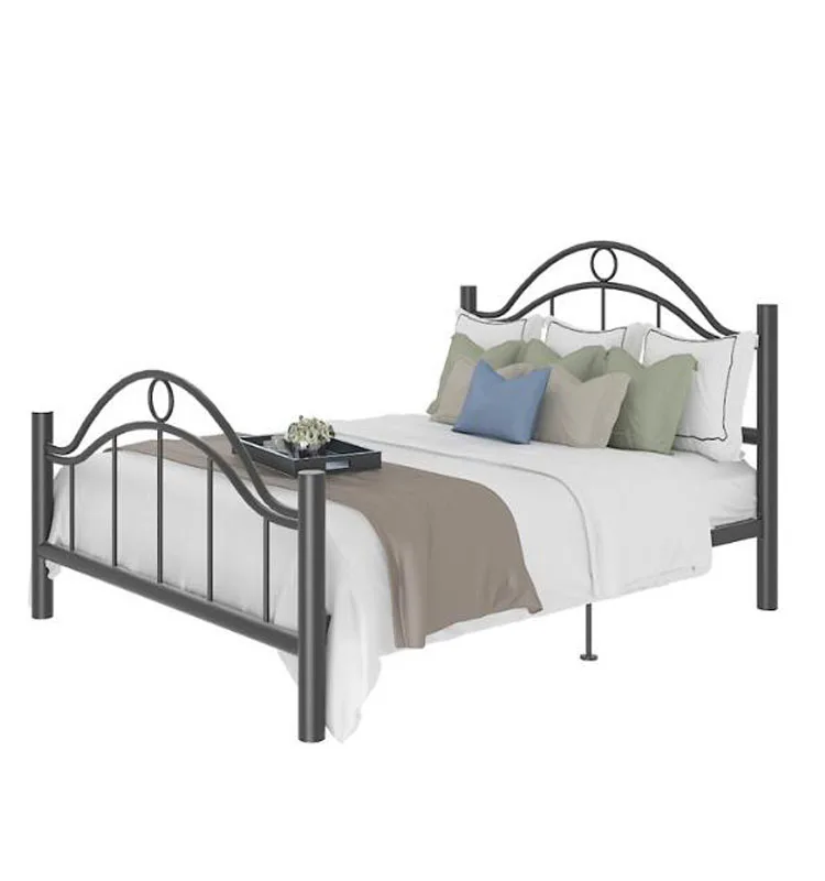 Beautiful Classic New Design Simple Iron Bed Double Bed Design For Sale