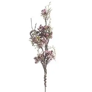 Factory Direct Craft Group of 3 Artificial Hues of Pink Berry and Cedar Twig Stems for Holiday and Home Decor