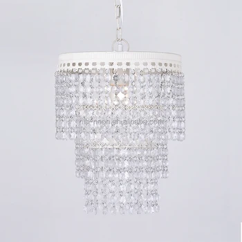 3 Tier Beads Pendant Shade Acrylic Droplets Beaded Ceiling