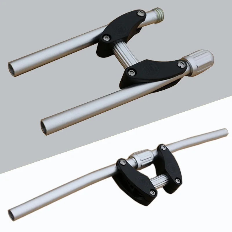 

Folding Bike Dropshipping Ebike Hand bar BMX Bicycle Components OEM Bicycle Parts for BMX Bike Foldable Handlebar, Black/silver