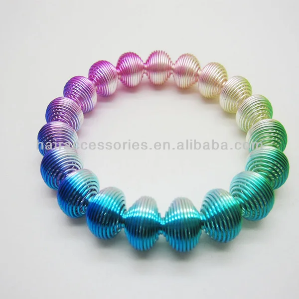 Colorful Coil Spring Bracelets Metal Bracelet Wire Colorful Coil Spring Bracelets Metal Bracelet Wire Bangle Product On Alibaba