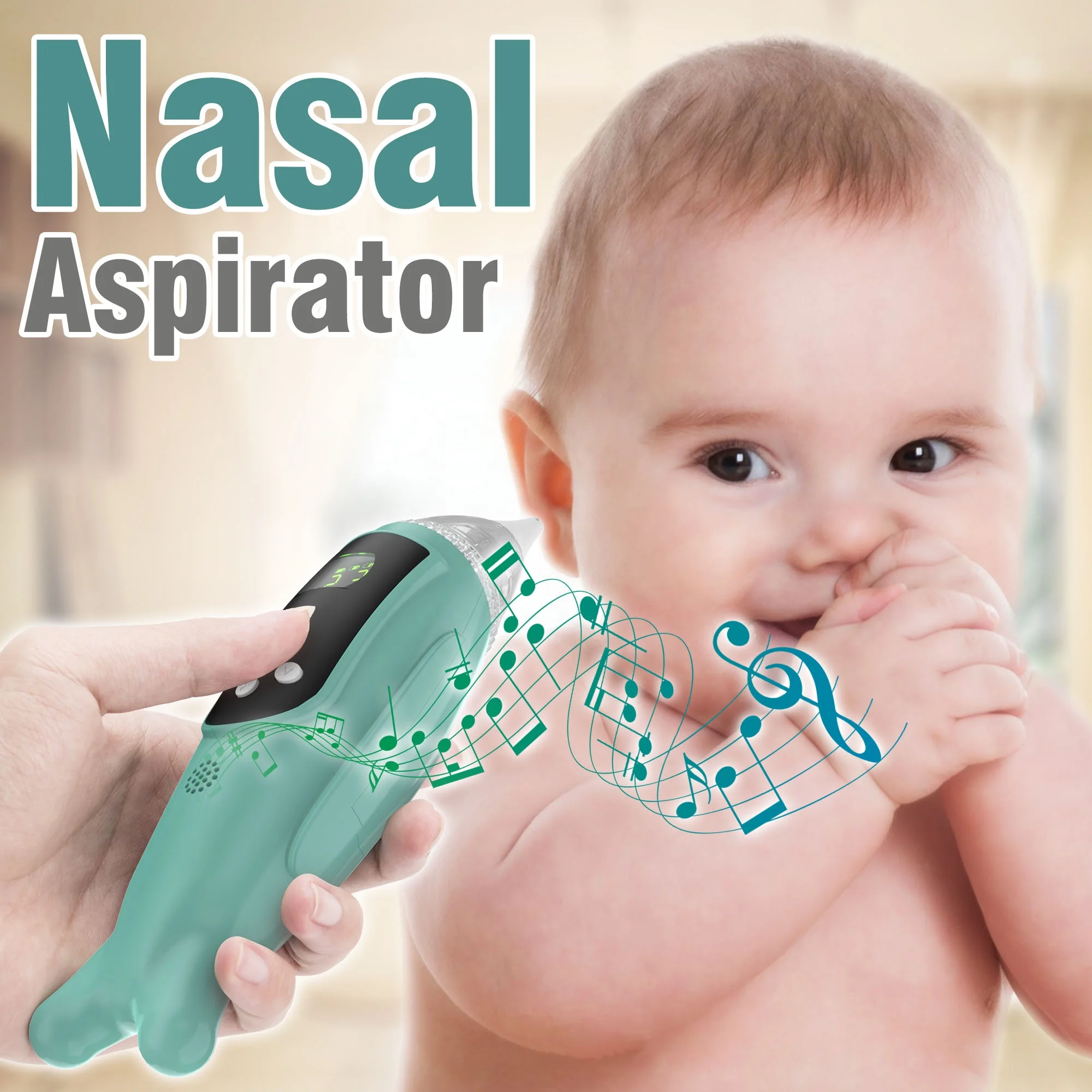 Battery power electric baby vacuum nasal aspirator