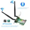 1167mbps Wireless WiFi Dual Band Gigabit Adapter with High-gain Antenna Bluetooth 4.0 PCI-E Wireless WiFi Network Adapter