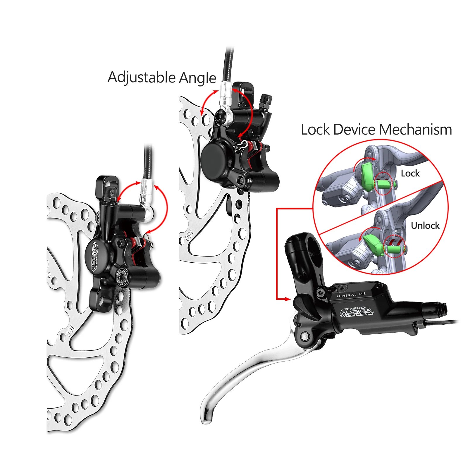 

Hot Selling Wholesales Product E-bike Parts HD-E525 Bicycle Hydraulic Disc Brake