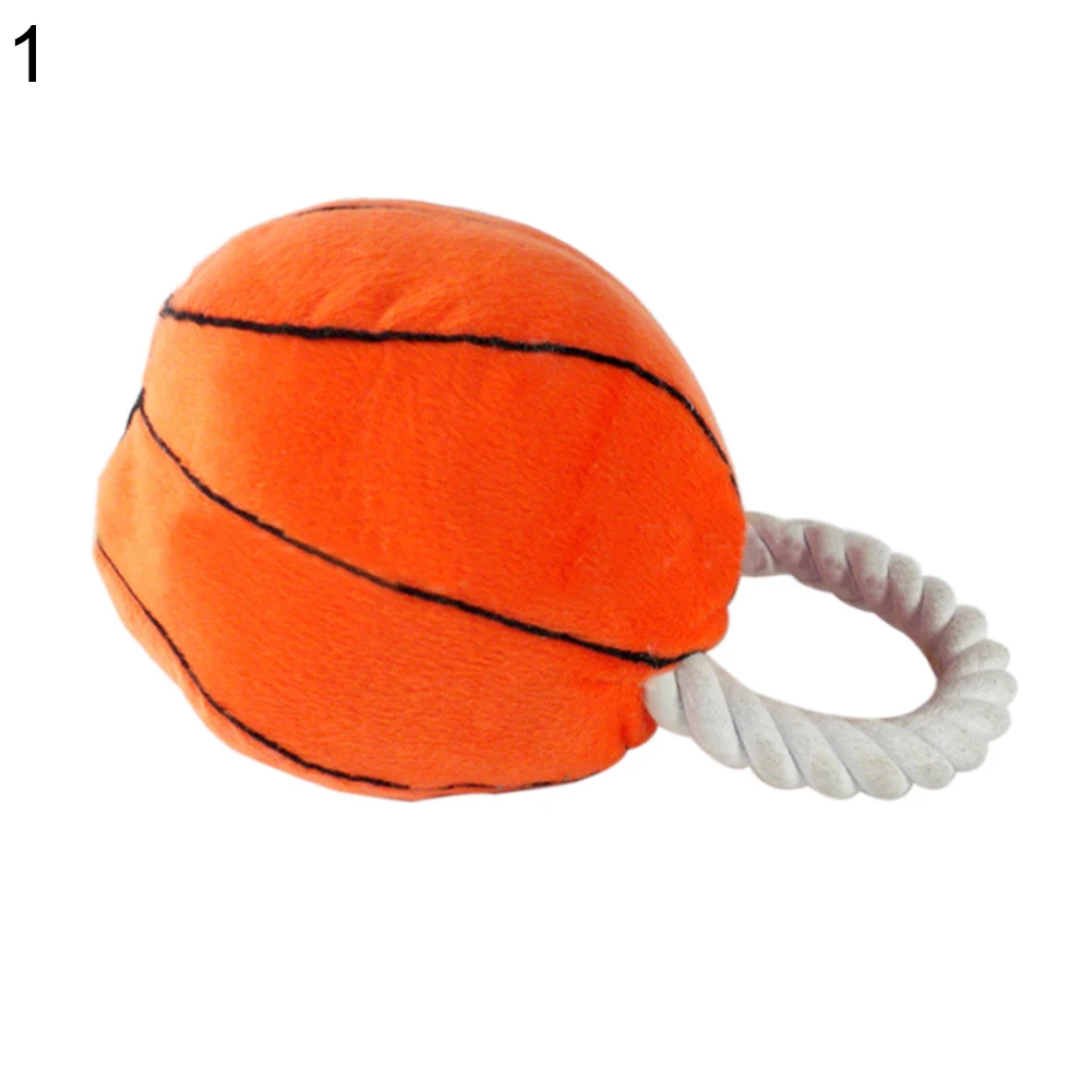 plush basketball dog toy