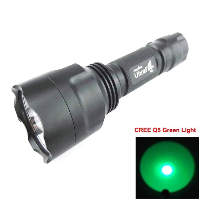 

UltraFire C8 1xCREE Q5 Green Light LED Flashlight (1x18650)