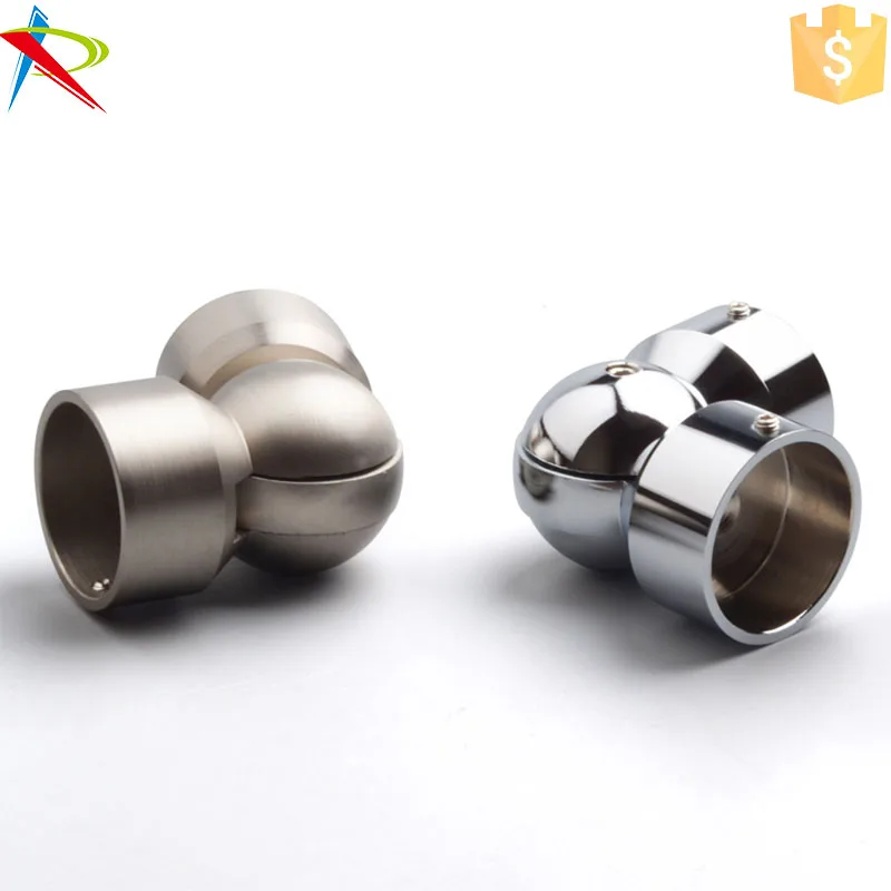 Metal Bay Curtain Rod/shower Curtain Rod Corner Connection Pieces/joint Connectors Buy Corner