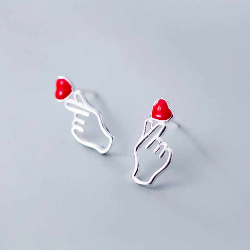 

Creative Trendy 925 Sterling Silver Stud Earrings Fine Jewelry Girl Gift