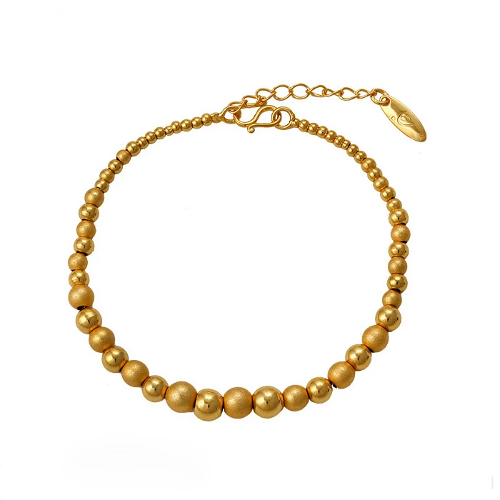 

73662 xuping fashion jewellery new arrival gold beads circle round balls women's bracelet