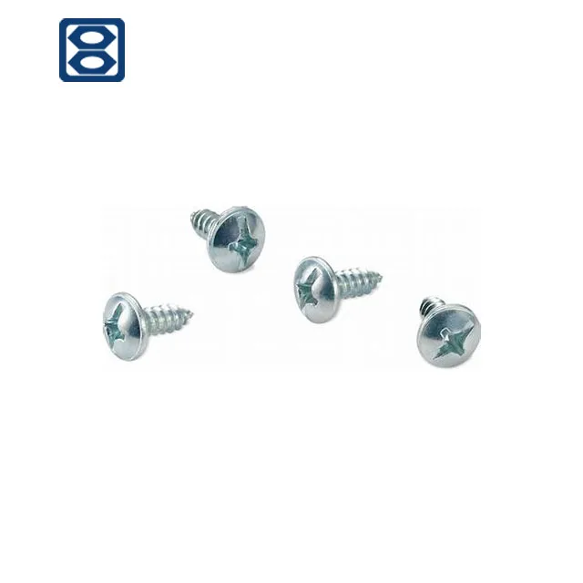 
Zinc DIN968 Inch Cross recessed round head self tapping screws 