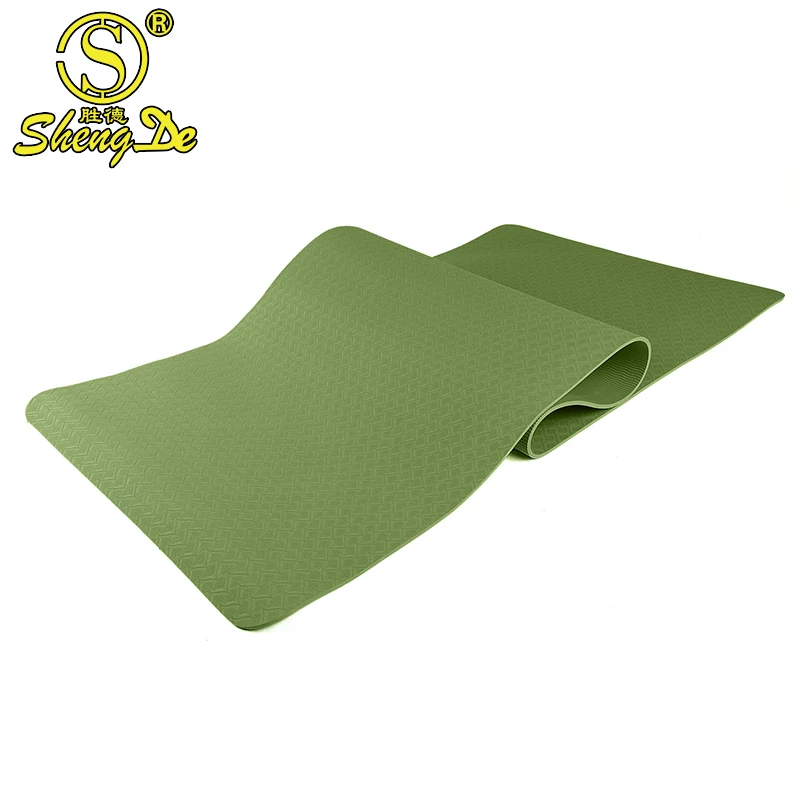 

Non skid exercise fitness light weight durable organic tpe yoga mat