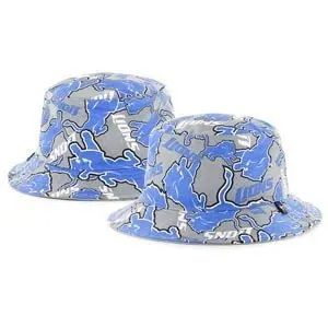NFL 47 Brand Detroit Lions Bravado Bucket Hat / Grey/Blue / Detroit Lions / One Size