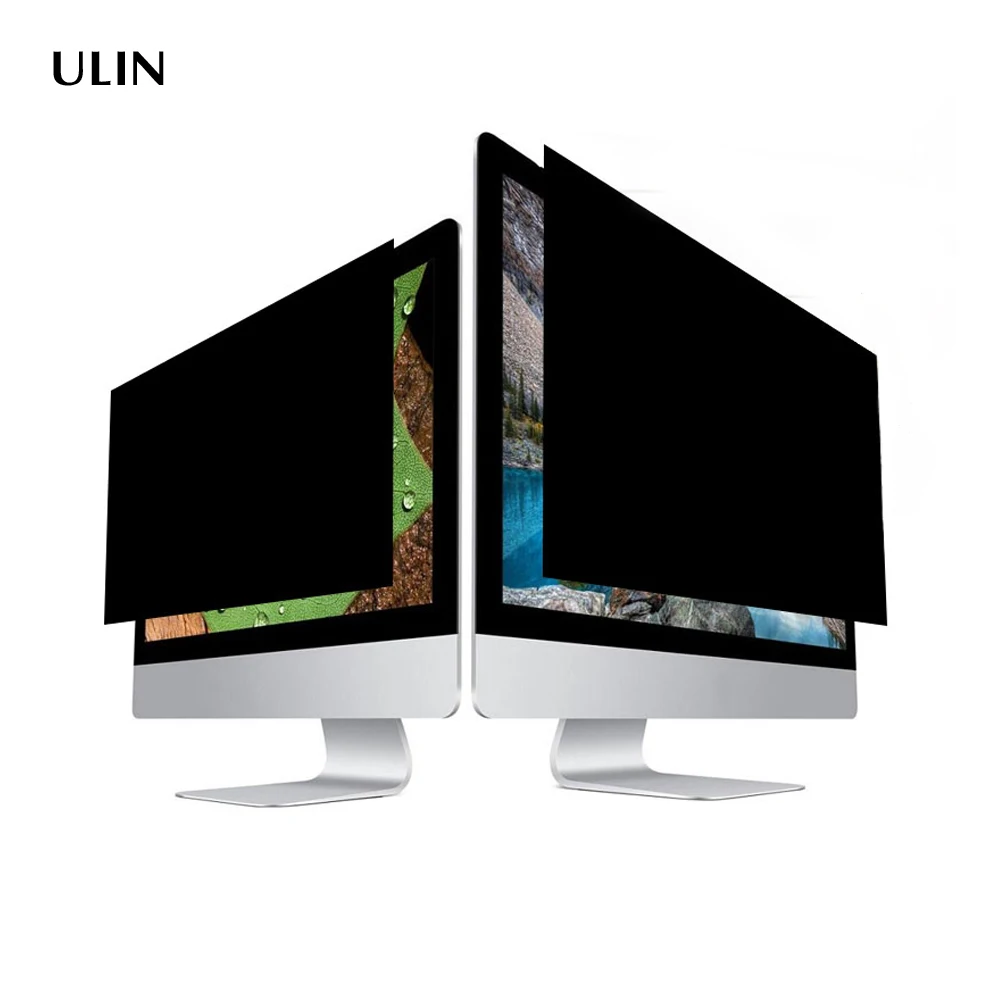

ULIN Factory Direct Sale 24 Inch Desktop Computer Used Removable Anti-spy Anti Glare Screen Film Privacy Screen Filter Protector, Light black
