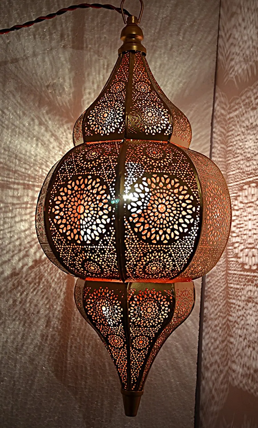 Buy Indian Moroccan Style Metal Hanging Lighting Pendant Lamp Shade