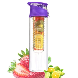 Image of Eagles Colorful PP Plastic Juice Water Bottle Eco-friendly 0.8L Fruit Infuser Water Bottle for Sale
