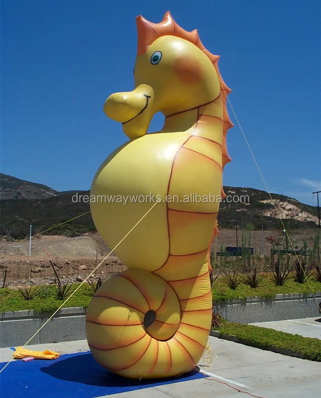 2020 hot sale giant seahorse, led inflatable sea