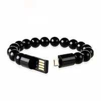 

24cm Bead Bracelet Sync Data Usb Charging cable