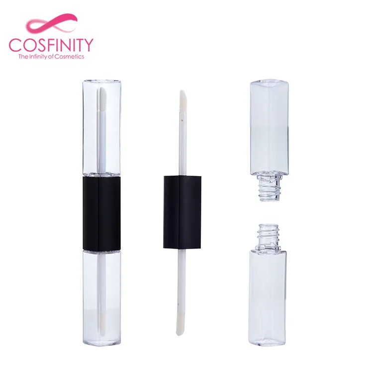private label lip gloss tube packaging container double end liquid lipstick tube