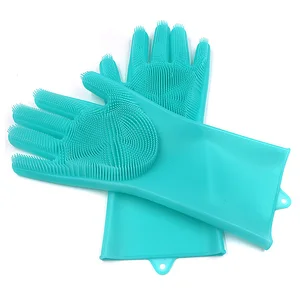 Wear-resistant Silicone Brush cleaning glove silicone dishwasher silicone