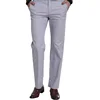 China Wholesale Formal Man Pants Grey Checked Slim Fit Trousers Men's formal suit pant