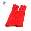 60cm Leather Bite Proof Gauntlet Animal Handling Dog Catch Anti Bite Gloves