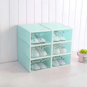 Image of Hot Sale Popular Colorful Storage Shoe Box Cute Clear Plastic