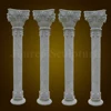 White Roman Solid Marble Columns For Sale