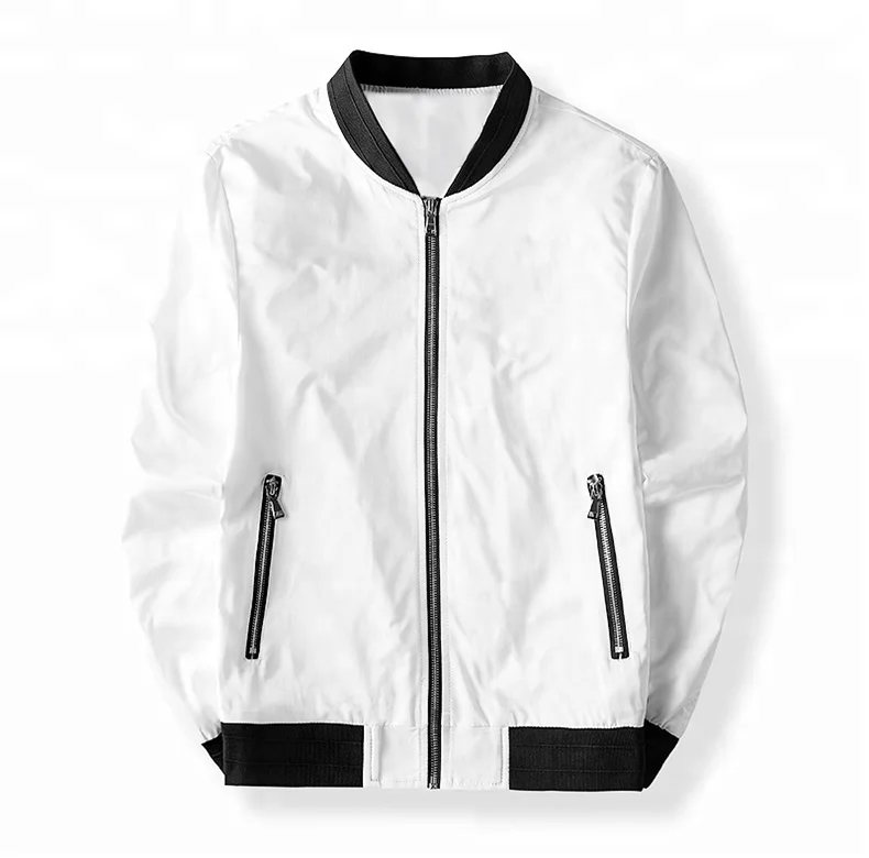 

wholesale cheap oem service free design fashion style satin baseball jacket running man, Customized color