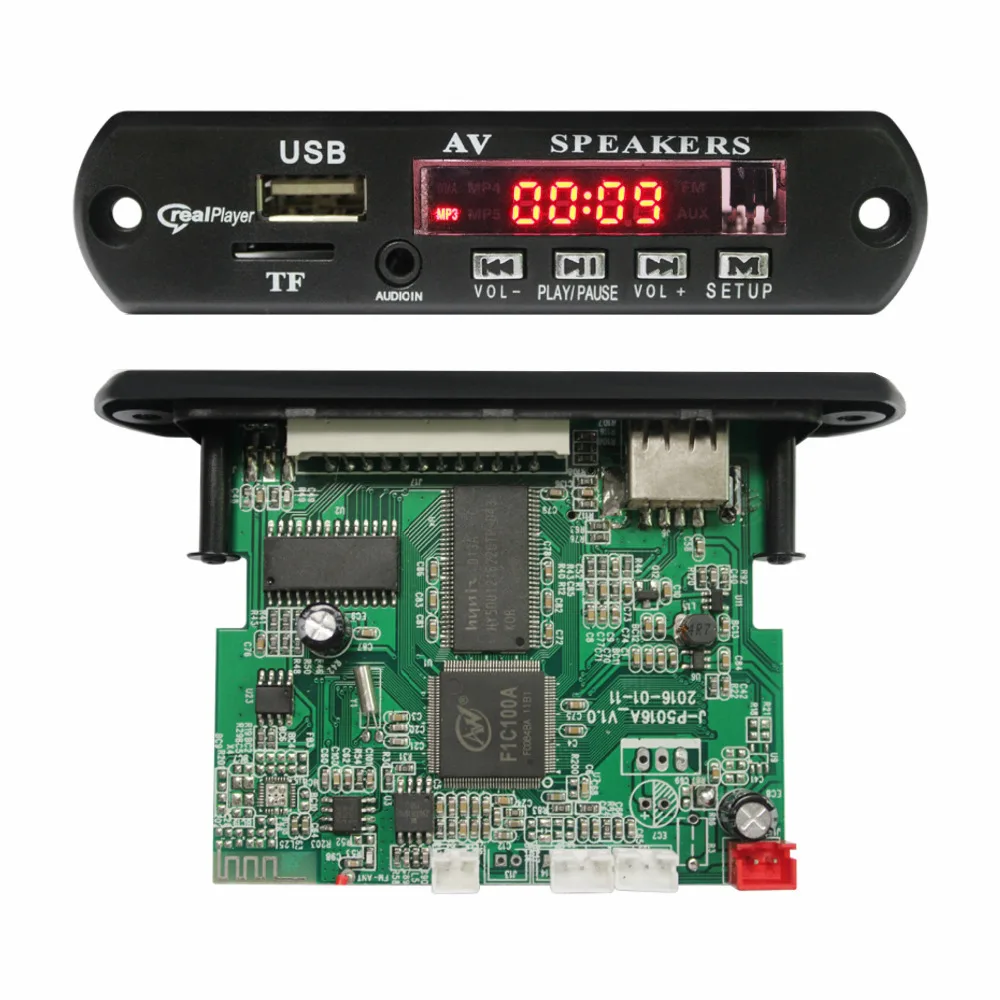 

Hot Sale P5016A Mp3 Mp4 Mp5 Player Decoder Module Fm Transmitter Realplayer Av Usb Sd Tf Card Video Circuit board For China